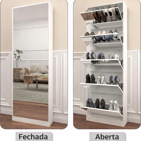 Sapateira de Luxo com Espelho | Lume