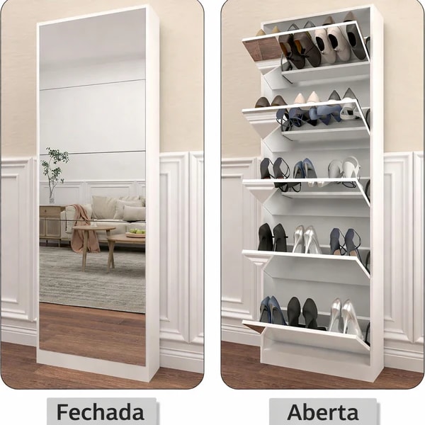 Sapateira de Luxo com Espelho | Lume - Imagem 2